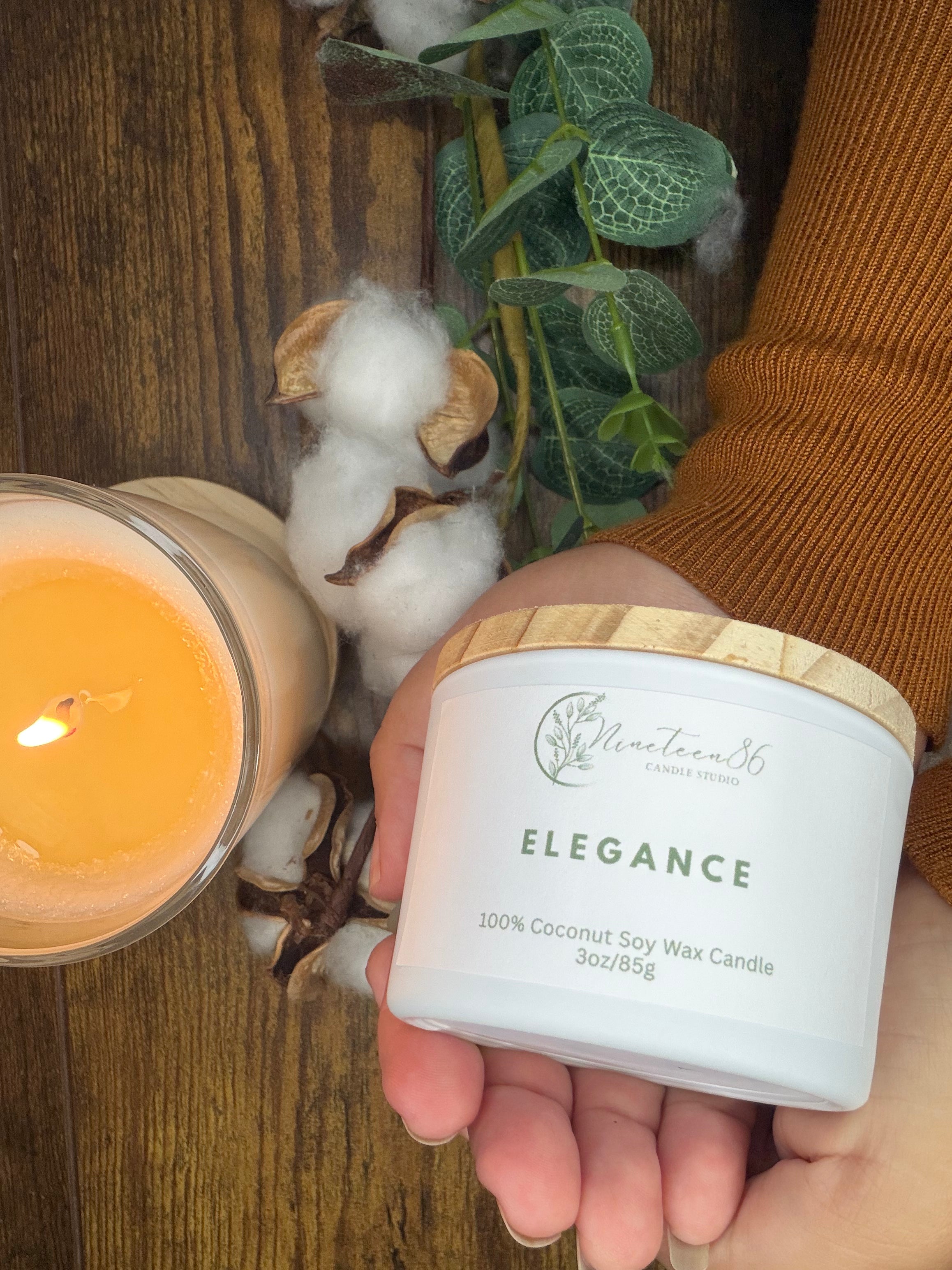 Elegance | Vela Aromática | 3oz