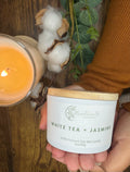 White Tea and Jasmine| Vela Aromática | 3oz