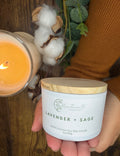 Lavender and Sage| Vela Aromática | 3oz
